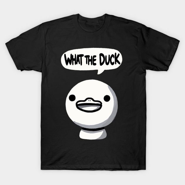 What the Duck Bird T-Shirt by DoodleDashDesigns